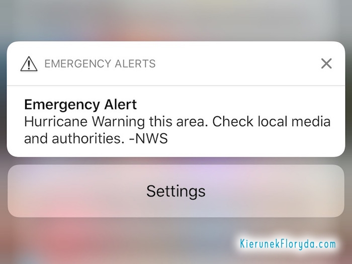 Hurricane Irma Warning