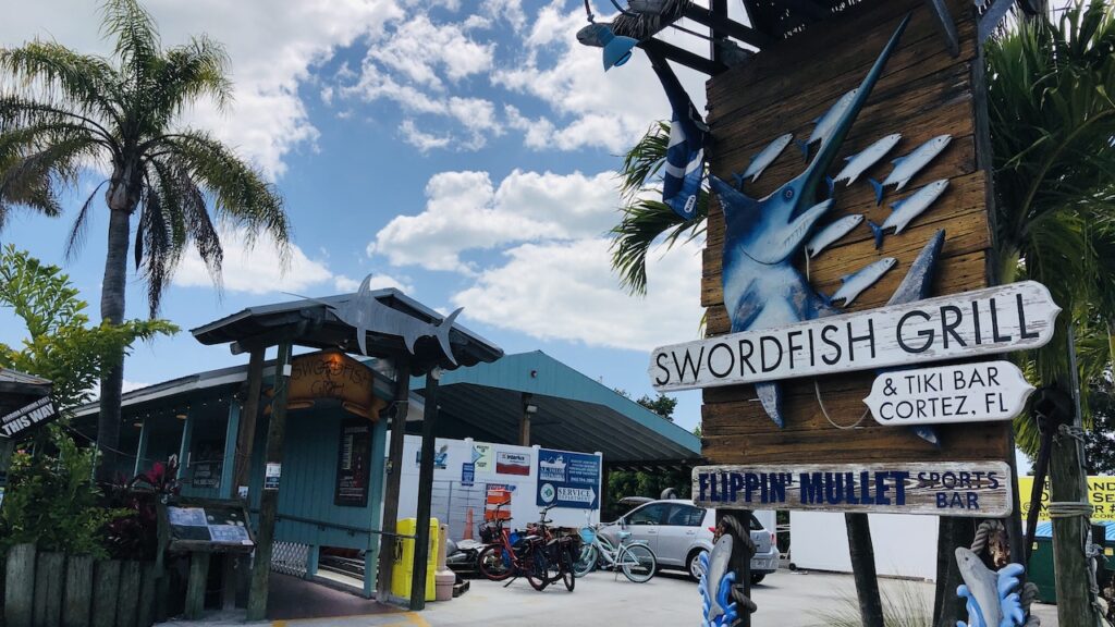 Swordfish Grill & Tiki Bar w Cortez na Florydzie Kierunek Floryda